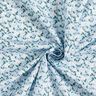 Popeline di cotone biologico con delicati fiori – blu cielo,  thumbnail number 3