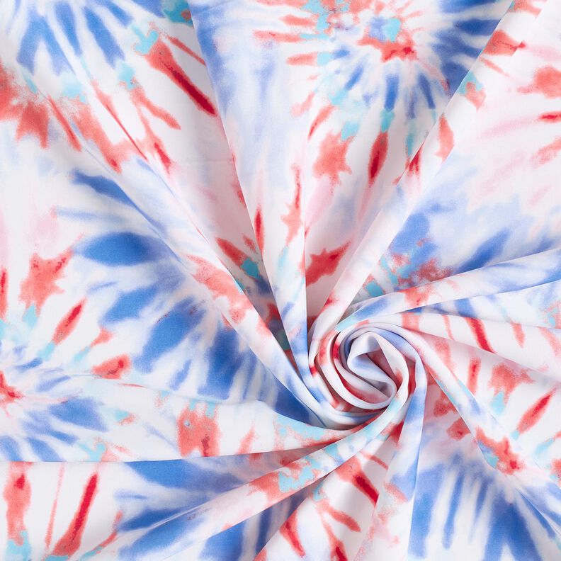 tessuto per costumi da bagno Batik Mandala – bianco/peperoncino,  image number 3