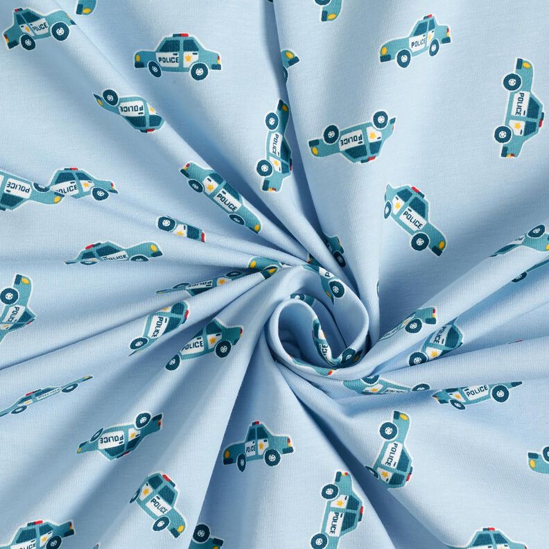 jersey di cotone Auto della polizia – blu jeans chiaro,  image number 3
