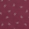 velluto a costine Farfalle con brillantini – rosso Bordeaux,  thumbnail number 1