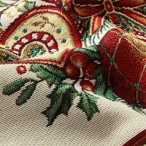taglio di tessuto arredo gobelin Decorazioni natalizie – rosso carminio, 