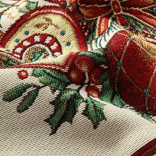 taglio di tessuto arredo gobelin Decorazioni natalizie – rosso carminio, 