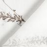 tessuto per tende a vetro voile delicati ramoscelli – bianco/grigio argento,  thumbnail number 4