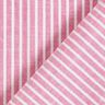 cotone misto lino, righe longitudinali – pink/bianco,  thumbnail number 4