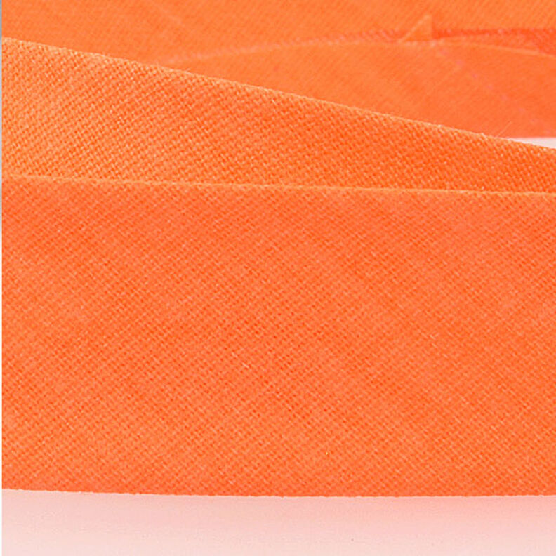 Nastro in sbieco Polycotton [20 mm] – arancio neon,  image number 2