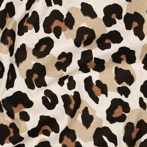 tessuti canvas Lino con aspetto pelle di animale – naturale, 