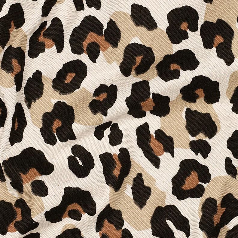 tessuti canvas Lino con aspetto pelle di animale – naturale,  image number 2