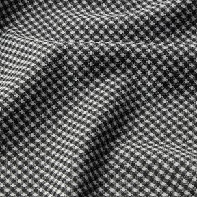 Tessuto jacquard a piccoli quadri con pepita – nero/bianco, 