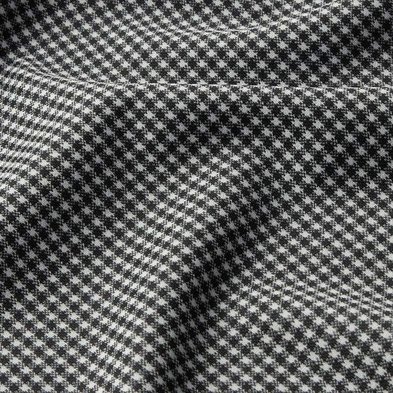 Tessuto jacquard a piccoli quadri con pepita – nero/bianco,  image number 2