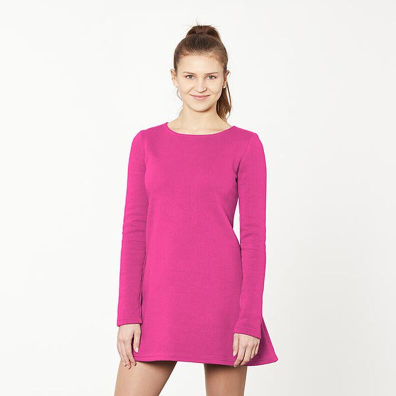 French terry leggero tinta unita – rosa fucsia acceso, image number 6