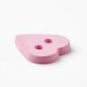 Bottone a forma di cuore [Ø 15 mm] – rosa,  thumbnail number 2