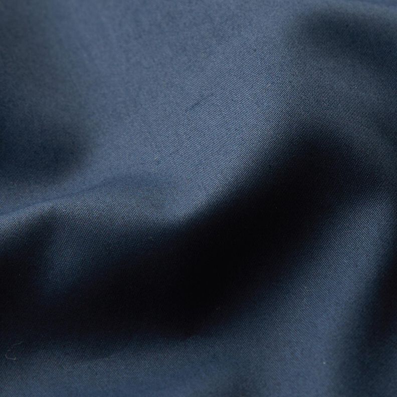 satin di cotone tinta unita – nero-azzurro,  image number 3