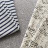 Bouclé in maglia a righe, glitterato – bianco/blu marino,  thumbnail number 6