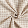 Tessuto in cotone a quadri strutturati – bianco/anacardo,  thumbnail number 4