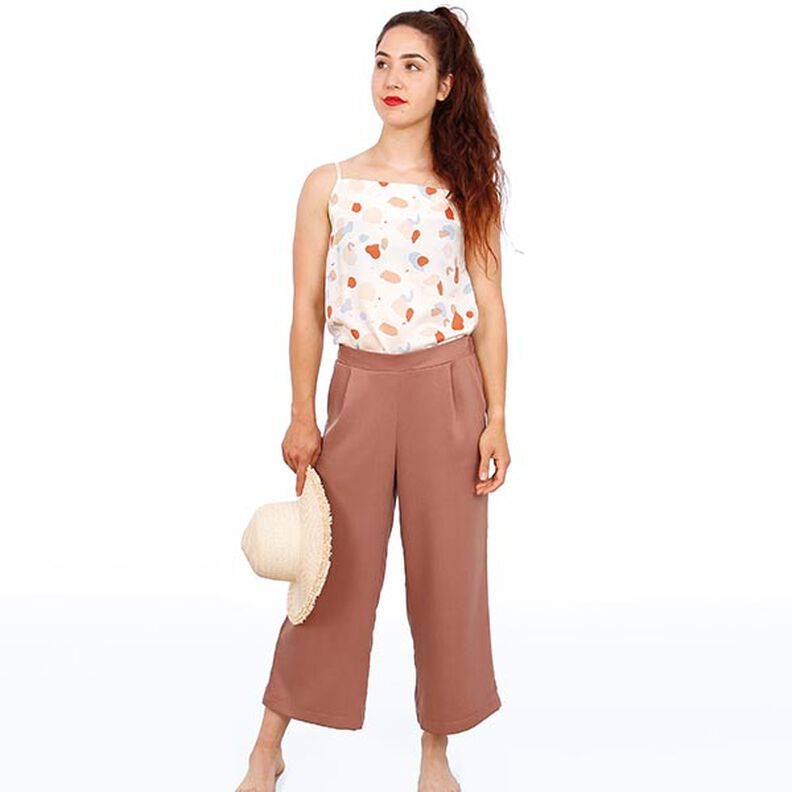 FRAU HEDDA - pantalone con gamba ampia ed elastico in vita, Studio Schnittreif | XS - XXL,  image number 3