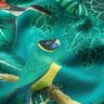tessuto arredo tessuto canvas uccelli del paradiso – verde scuro,  thumbnail number 2