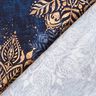 French terry, felpa estiva mandala | Glitzerpüppi – blu marino/albicocca,  thumbnail number 4