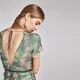 chiffon di seta, fiori tropicali – blu notte,  thumbnail number 5