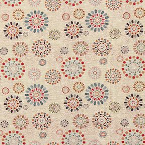 tessuto arredo gobelin Mandala – beige chiaro/rosa, 