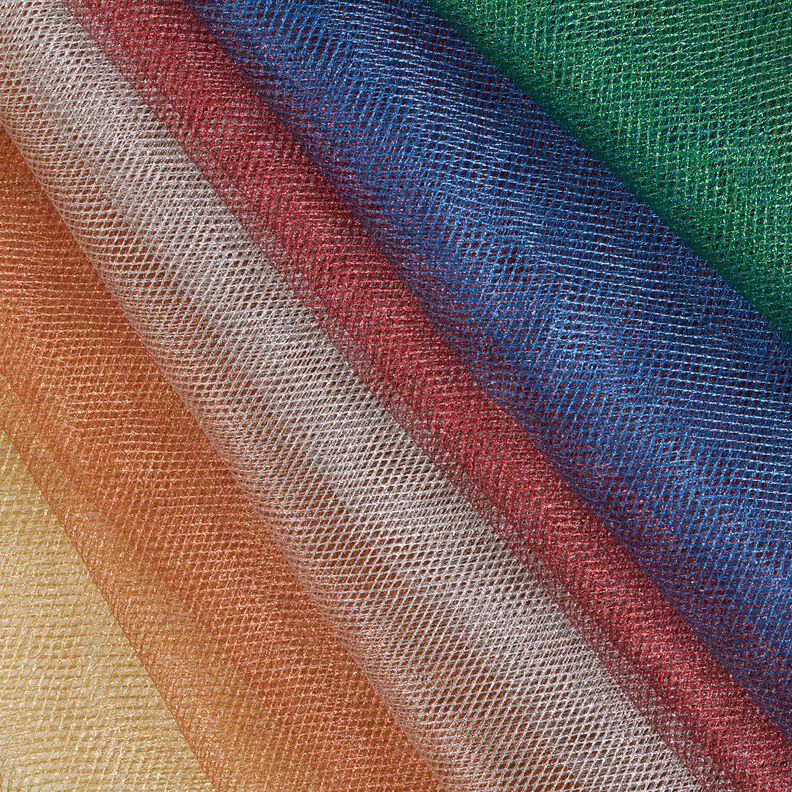 tulle Metallico – blu,  image number 7
