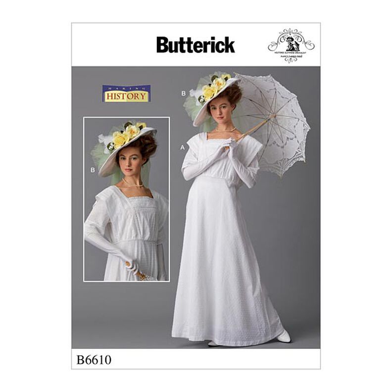 costume storico con cappello by Making History, Butterick 6610 | 40 - 48,  image number 1