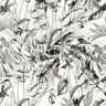 misto lino viscosa Piante tropicali – bianco lana/nero,  thumbnail number 3