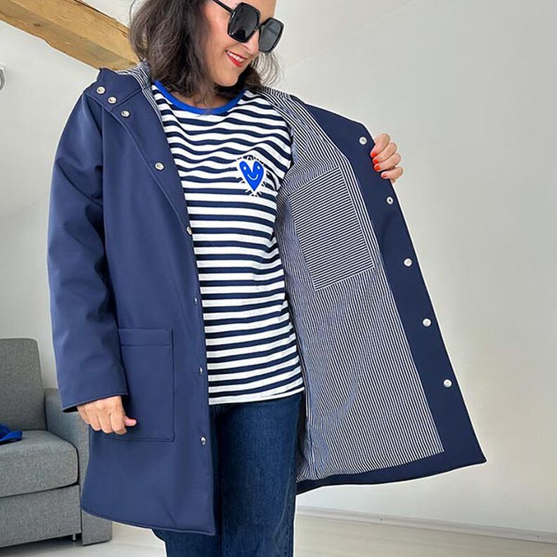 FRAU KARO - parka foderato con cappuccio e tasche applicate, Studio Schnittreif | XS - XXL,  image number 12
