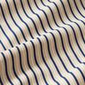 tessuto arredo mezzo panama Righe strette navy – naturale/blu marino,  thumbnail number 2