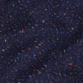tessuto peluche tweed mélange | Poppy Fabrics – blu marino, 