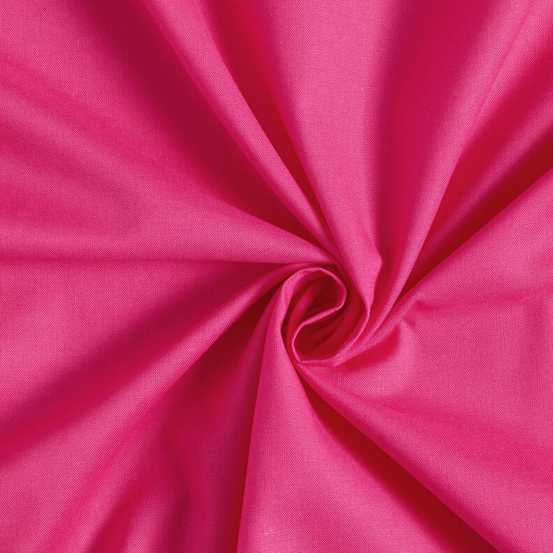 tessuto in cotone cretonne tinta unita – rosa fucsia acceso, image number 1