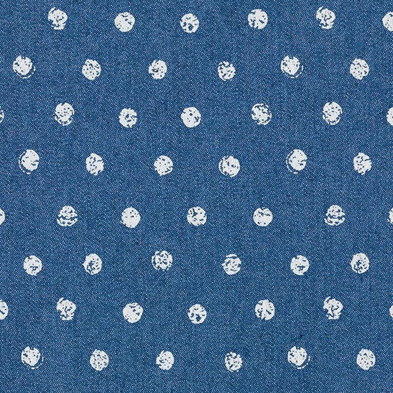 Puntini in Denim elasticizzato – colore blu jeans,  image number 1