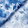Tessuto di viscosa Fiori con macchie di colore – blu reale/bianco,  thumbnail number 4