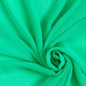 chiffon increspato tinta unita – verde smeraldo, 