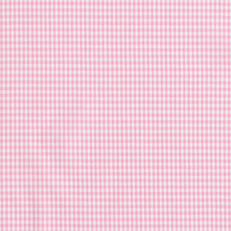 tessuto in cotone Quadro vichy 0,2 cm – rosa/bianco,  image number 1