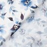 Tessuto in viscosa Dobby con stampa digitale di fiori ad acquerello – avorio/blu jeans chiaro,  thumbnail number 4