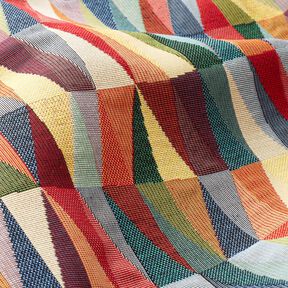 tessuto arredo gobelin Zigzag grafico – beige chiaro/rosso carminio, 