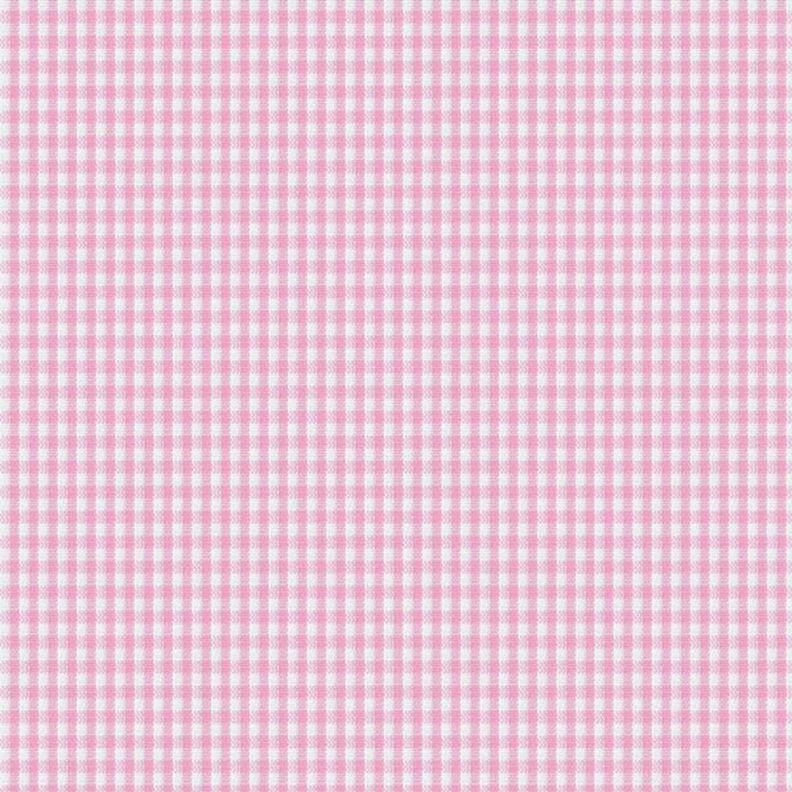 tessuto in cotone Quadro vichy 0,2 cm – rosa/bianco,  image number 1