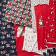 taglio di tessuto French terry, felpa estiva Orsacchiotto di Natale – bianco lana/rosso,  thumbnail number 6