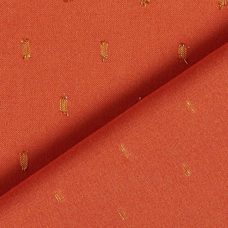 tessuto in viscosa, gocce glitter – terracotta,  image number 5