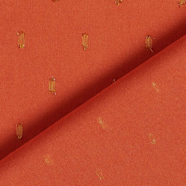 tessuto in viscosa, gocce glitter – terracotta,  image number 5