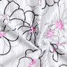 Fiori in voile stropicciato e motivo leopardato – bianco/nero,  thumbnail number 3