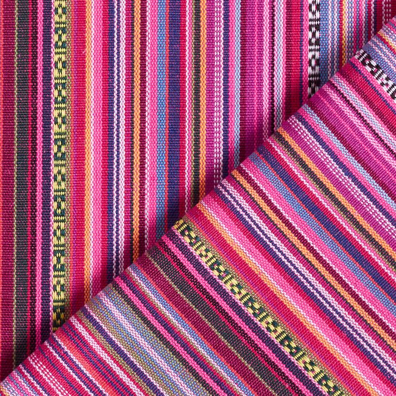 tessuto arredo Jacquard Righe sottili – porpora/bacca, image number 4