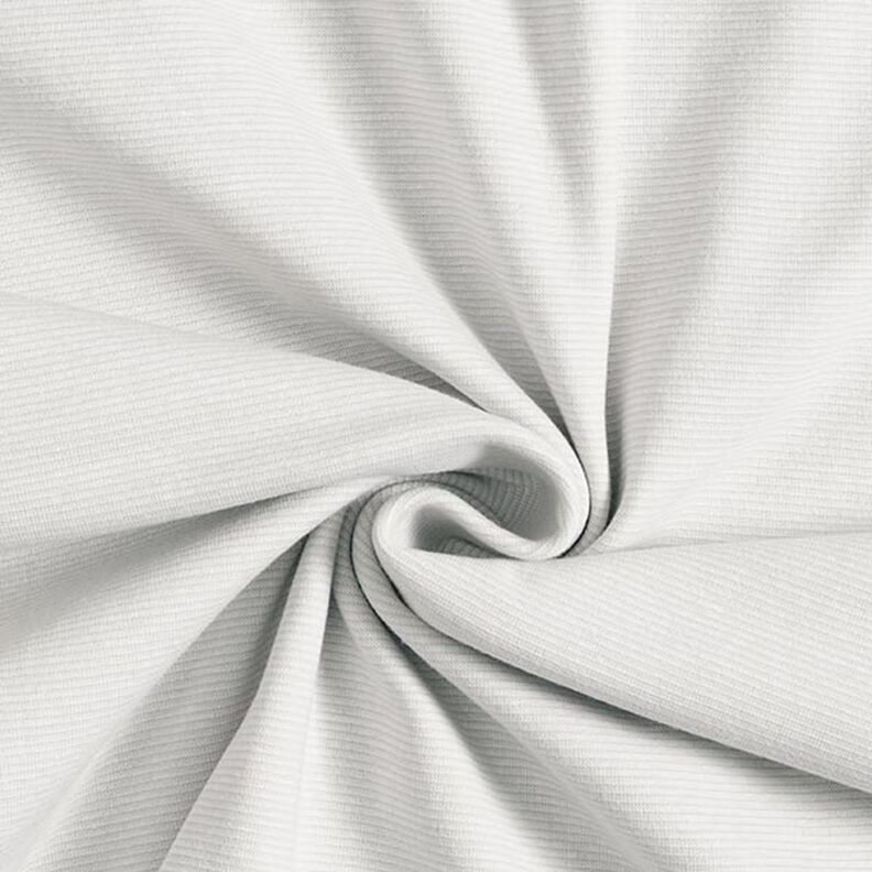 Costina tubolare per polsini con anelli stretti – grigio nebbia/bianco lana,  image number 1