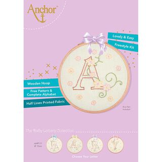 Set da ricamo Lettere per neonato, 