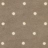 tessuto peluche Fiorellini ricamati | Poppy Fabrics – talpa scuro,  thumbnail number 1