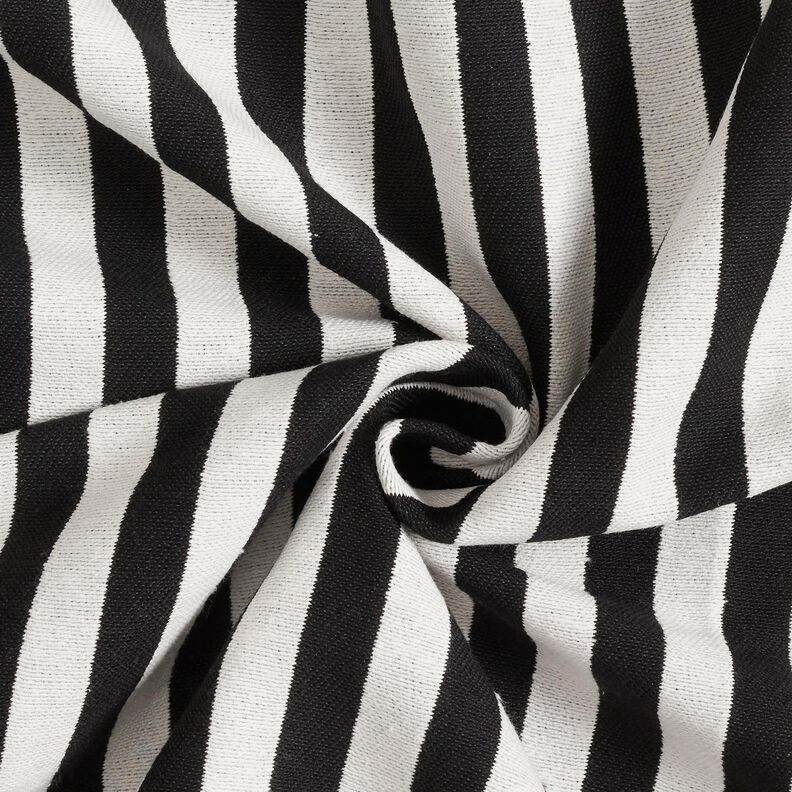 tessuto arredo Jacquard larghe – avorio/nero,  image number 3