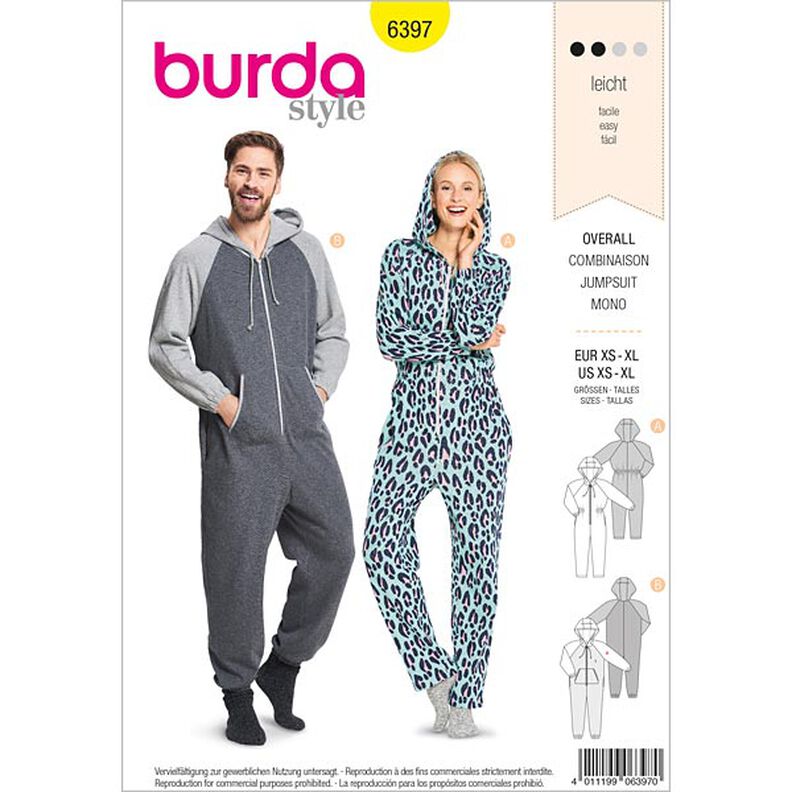 tuta, Burda 6397 | 32 - 50| 44 - 56,  image number 1