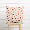 tessuto arredo mezzo panama Cuori sparsi – crema/rosso scuro,  thumbnail number 10