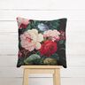 tessuto arredo gobelin Mazzi di fiori – nero/rosso carminio,  thumbnail number 6
