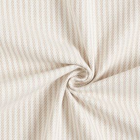 tessuto arredo Jacquard Righe sottili – beige scuro, 